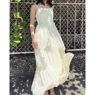 Đầm maxi hai dây voan - May May