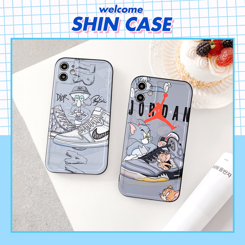 Ốp lưng iphone Gray Cartoon bóng cạnh vuông 6/6plus/6s/6splus/7/7plus/8/8plus/x/xr/xs/11/12/13/pro/max/plus/promax