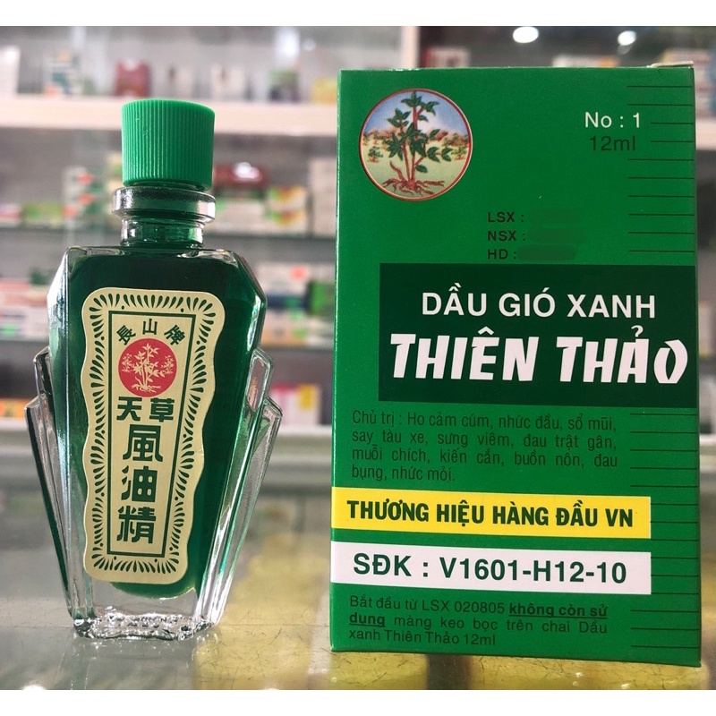 Dầu gió xanh Thiên Thảo - 12ml