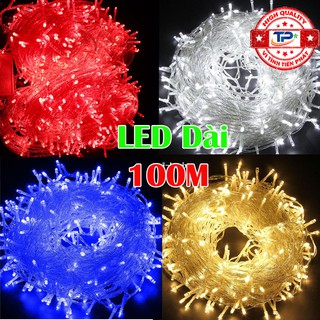 Dây đèn Led dài 100m  nhấp nháy dùng trang trí Gia Đình, Quán, Noel, ngoài Đường Phố... Chúc Mừng Năm Mới Tết 2023