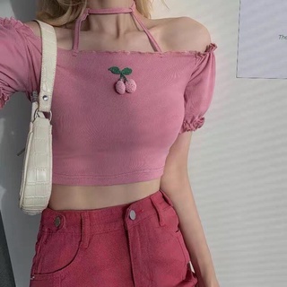 Áo trễ vai hồng chery