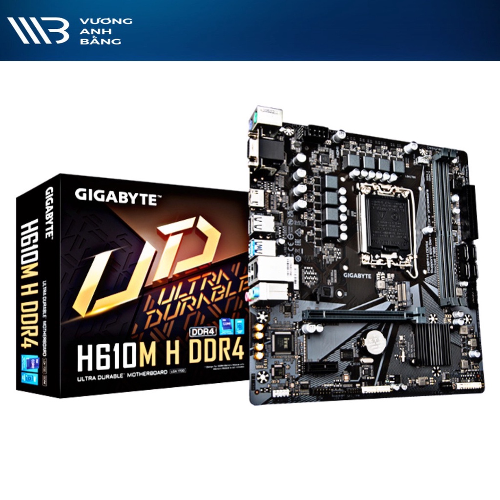 Mainboard Bo Mạch Chủ GIGABYTE H610M H DDR4 -Hàng Chính Hãng