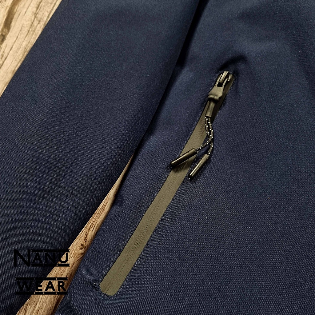 Áo khoác 2 mặt túi hộp NANU WEAR chất liệu gió - nỉ