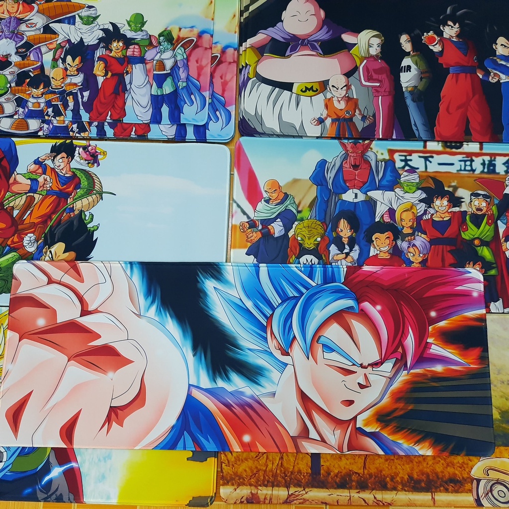 Tấm lót chuột cỡ lớn 80cm x 30cm dày 3mm hình songoku