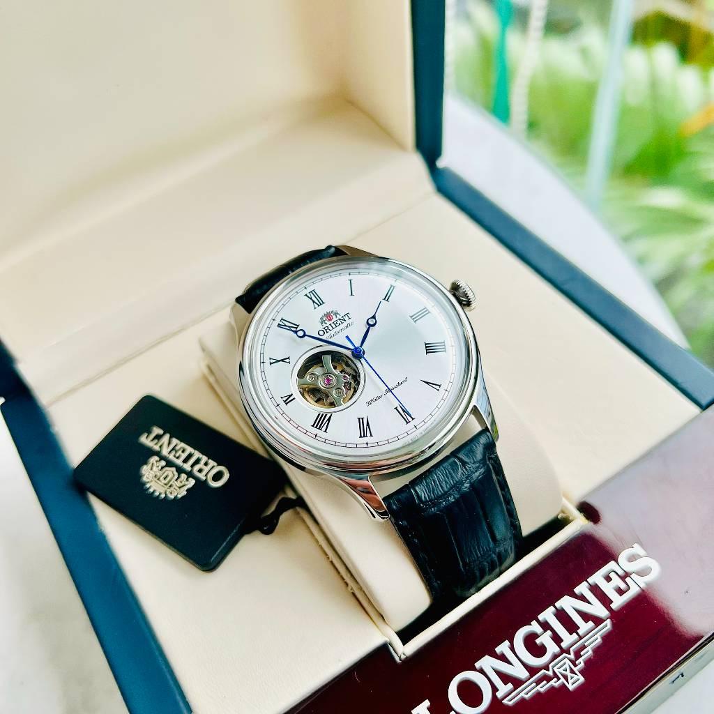 Đồng Hồ Nam Tự Động Orient Caballero FAG00003W0 Viền Bác Kính Khoáng Dây Da Đen Size 43mm Chống Nước 50M