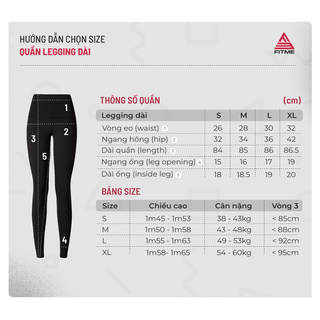 Quần tập gym yoga legging nữ Fitme Zeta v1 logo to chất thun co giãn 4 chiều, thấm hút mồ hôi tốt