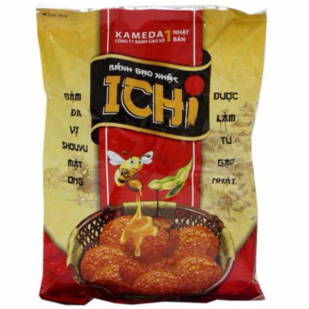 Bánh gạo Nhật Ichi vị mật ong Kameda gói 180g 100g