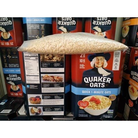 1kg yến mạch Mỹ Quaker nguyên chất