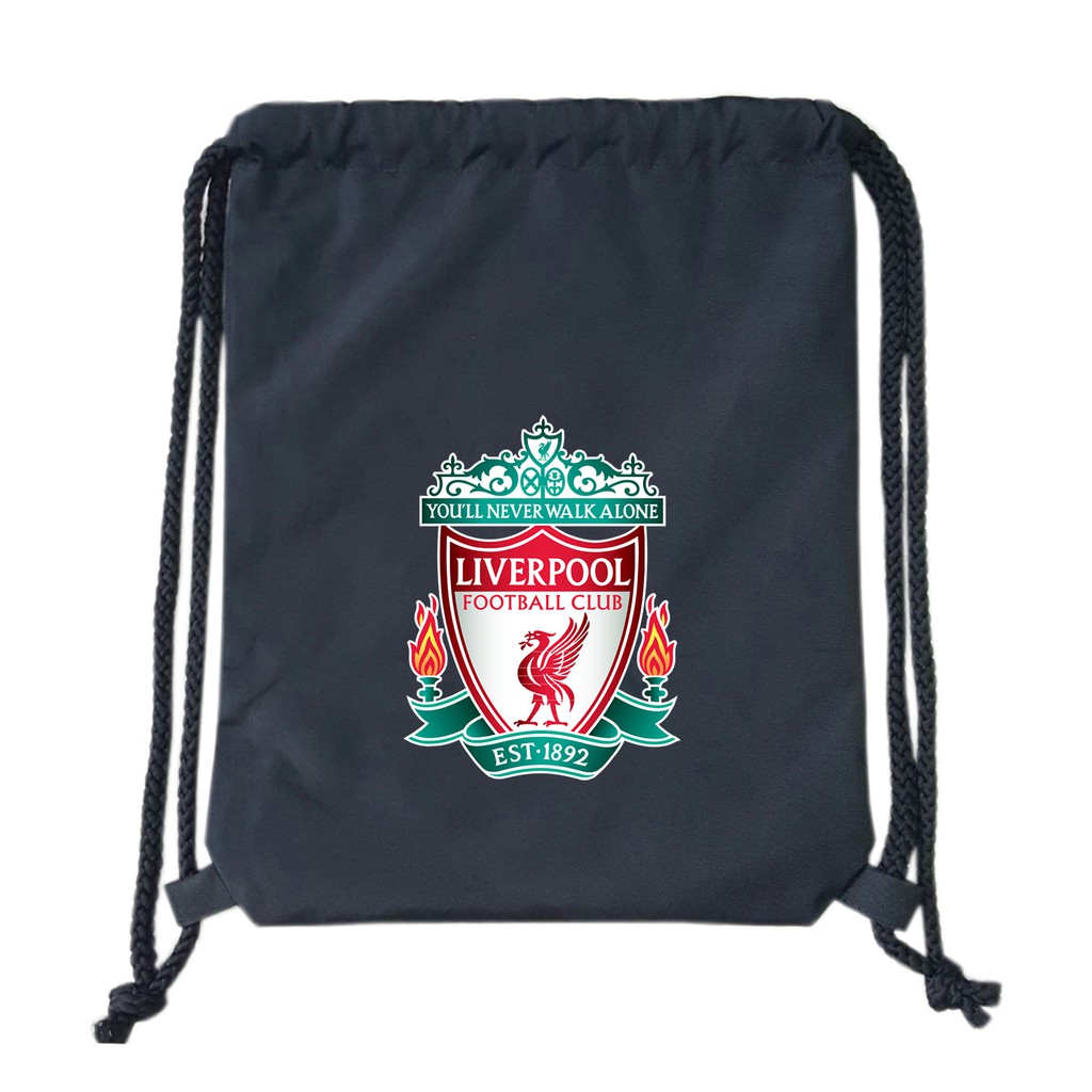 Balo day rút football in logo Liverpool