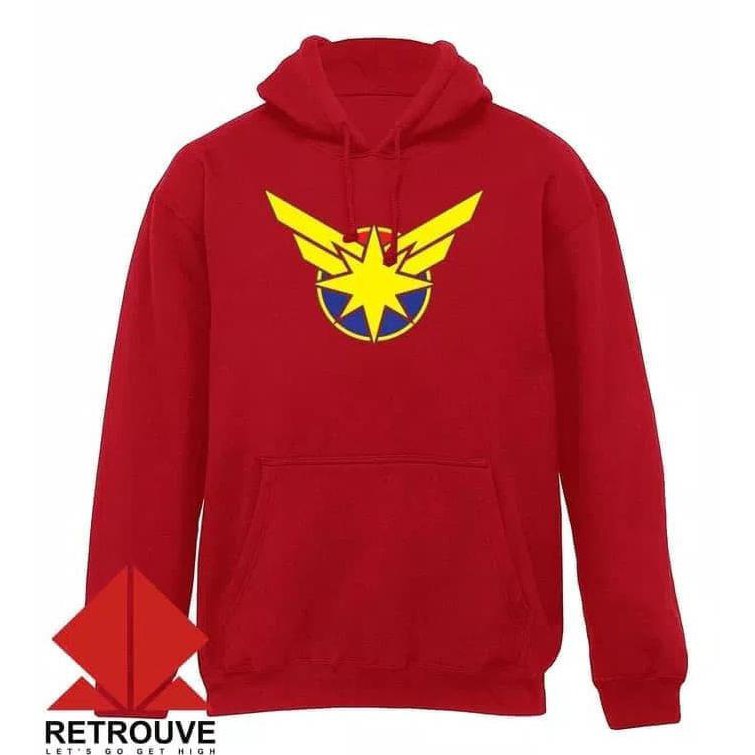 Áo Hoodie In Hình Captain Marvel Thời Trang Cho Nam Nữ