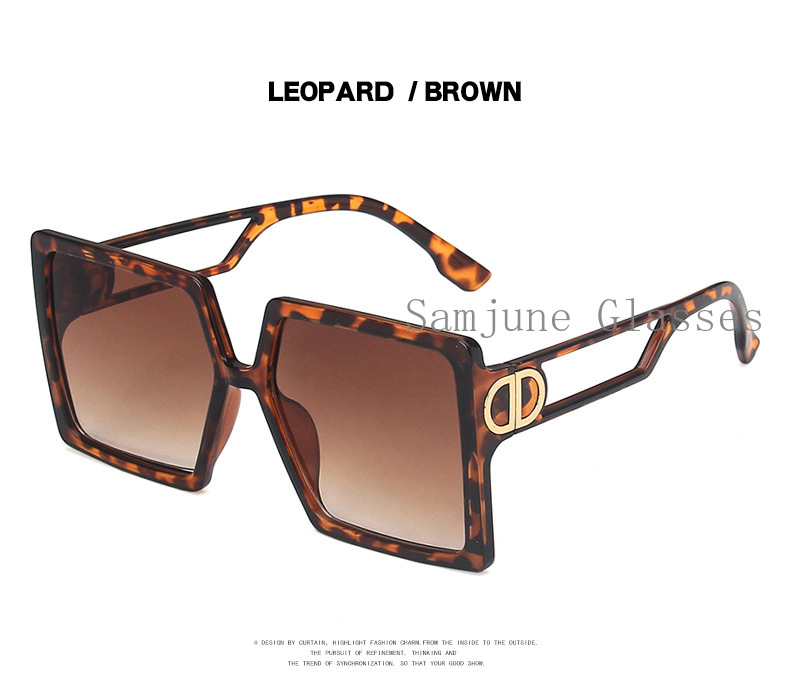 Kính mát gọng vuông phong cách Âu Mỹ retro thời trang Samjune