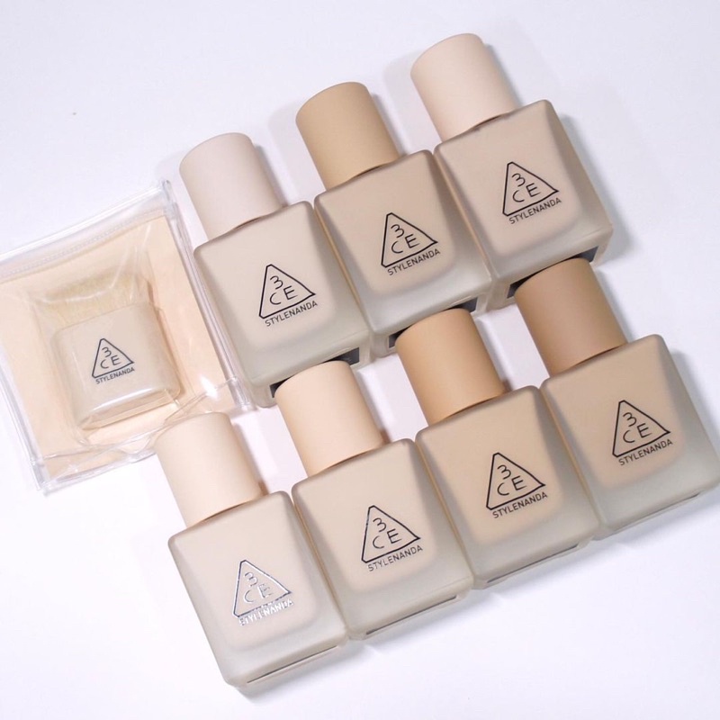 KEM NỀN SIÊU MỊN 3CE VELVET FIT FOUNDATION (TẶNG KÈM CỌ TÁN KEM NỀN) | BigBuy360 - bigbuy360.vn