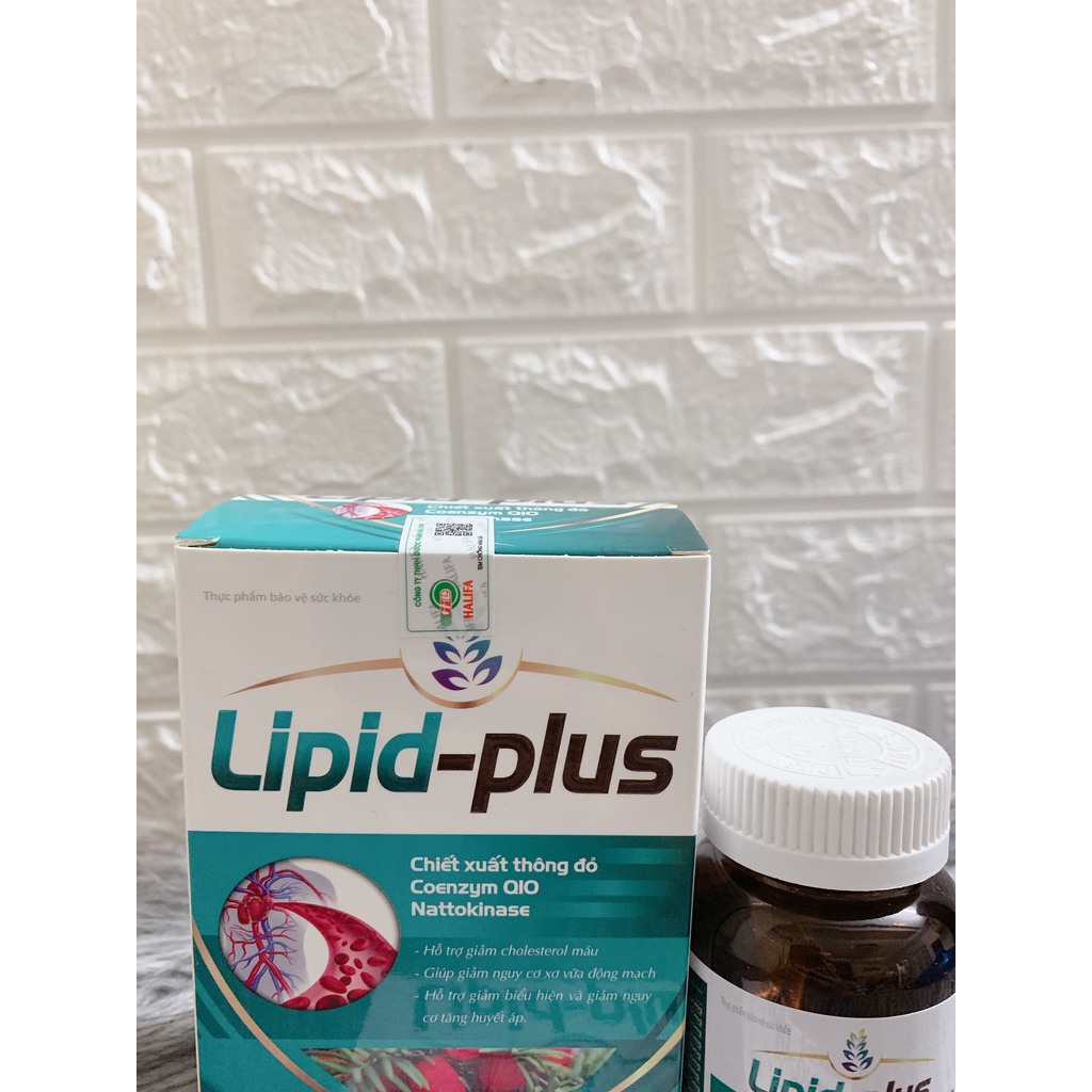 Viên uống Lipid Plus hỗ trợ giảm Cholesterol mỡ trong máu, cao huyết áp (Hộp 30 viên ) #4