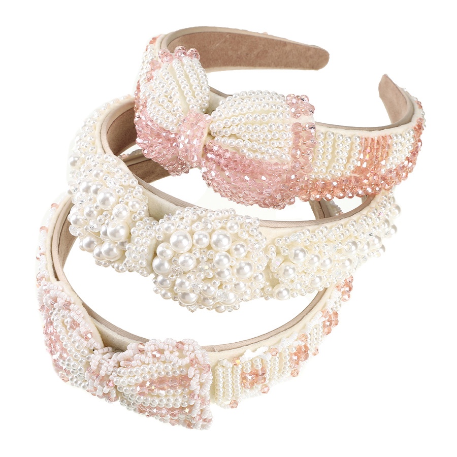 Mới Băng Đô Cài Tóc Bản Rộng Đính Hạt Ngọc Trai Thanh Lịch Cho Nữ