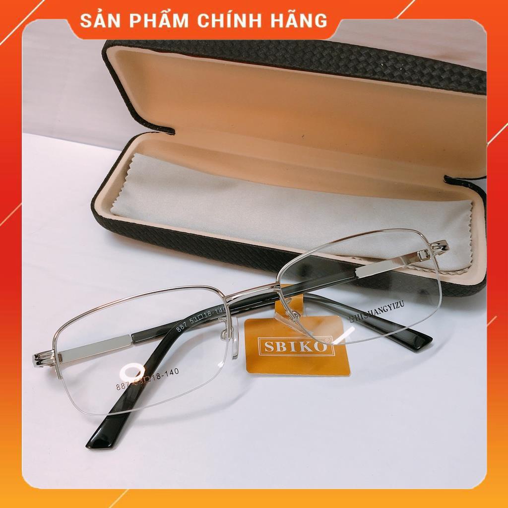 Gọng kính cận thời trang nam nữ titan nửa viền thời trang thể thao Bac