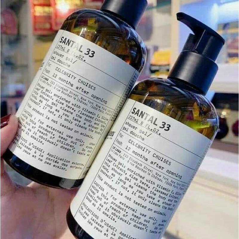 Dưỡng thể và Sữa tắm Le Labo Santal 33 Body Lotion + Shower Gel 237ml