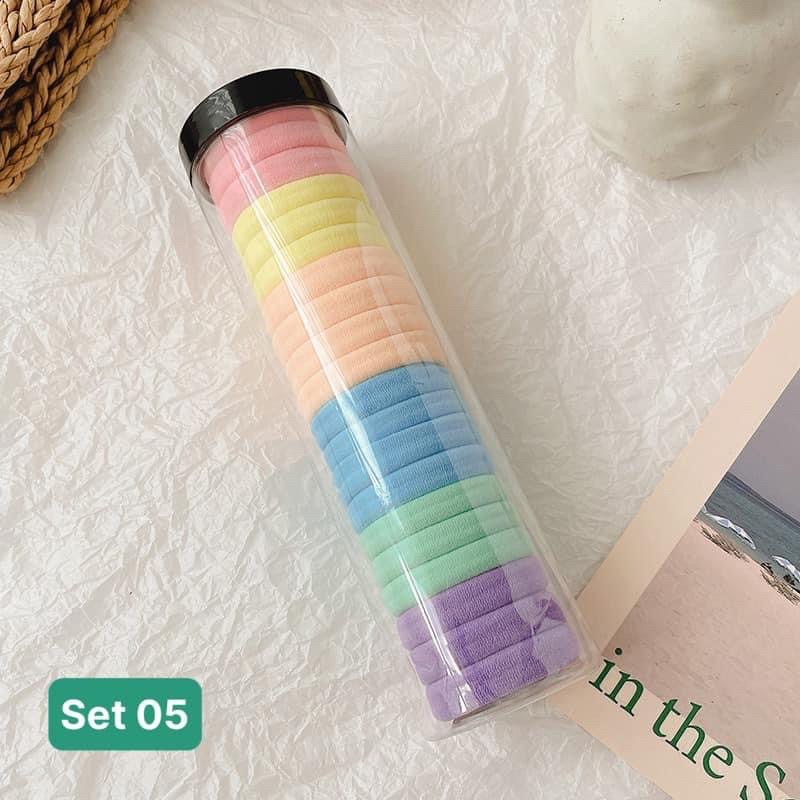 ỐNG 20 DÂY CHUN BUỘC TÓC NỮ SIÊU HÓT HÍT TIỆN LỢI