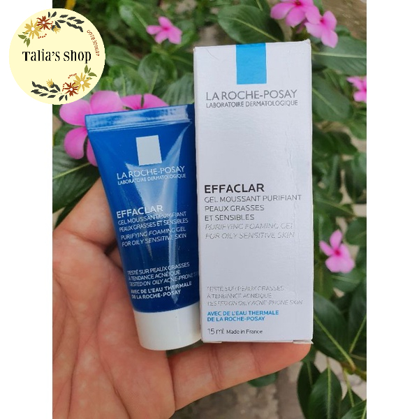 15ml - Gel rửa mặt tạo bọt LA ROCHE-POSAY dành cho da nhờn mụn