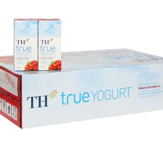 Thùng Sữa TH True yogurt Hương Dâu 48 Hộp 180ml