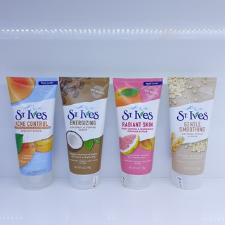 Sữa rửa mặt tẩy da chết ST.Ives 170g #Trà Xanh, #Yến Mạch, #Dừa, #Chanh Đào, #Hương mơ