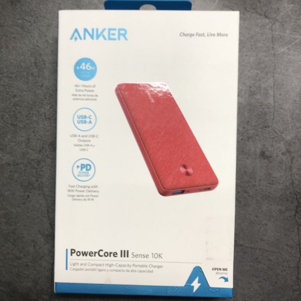 PIN SẠC DỰ PHÒNG ANKER A1231 10000 mAh PowerCore Slim PD 18W - sạc nhanh ipad phone 11 12 - duystore