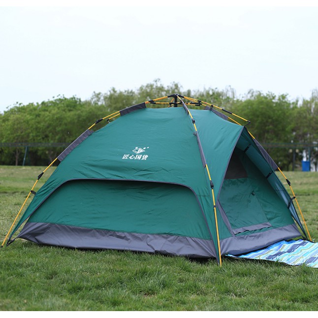 Lều trại tự bung 3-4 người siêu to, hàng chống mưa cực tốt