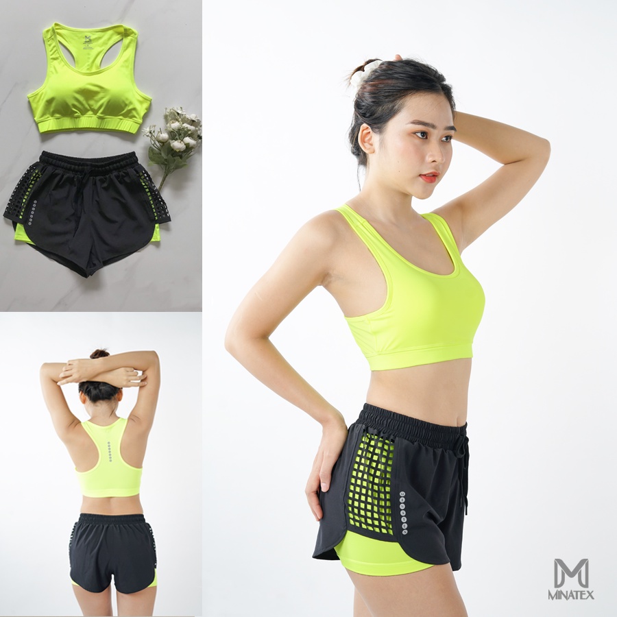 Bộ thể thao nữ, bộ tập gym, earobic siêu yêu Minatex