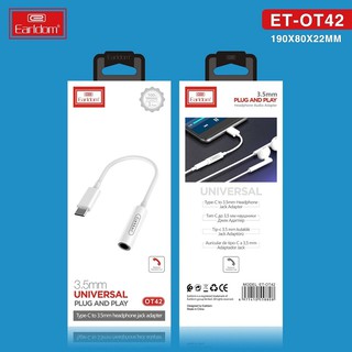 Cáp chuyển đổi cổng type c - jack 3.5 hiệu earldom ot42