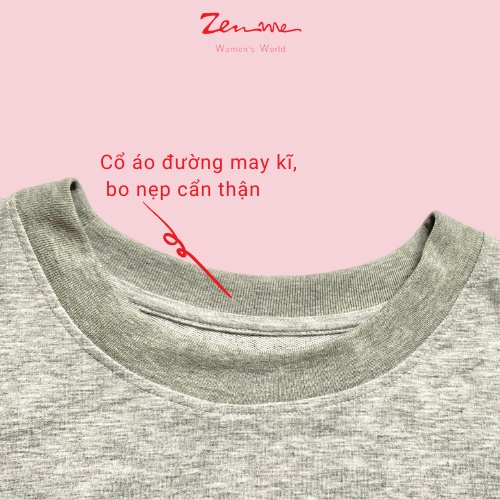 [MUA 2 GIẢM 50%] Áo Sweater Nữ Zen Me Nỉ Da Cá Unisex Oversize - Sweater Nữ Màu Trơn Dễ Phối Đồ, ZenMe