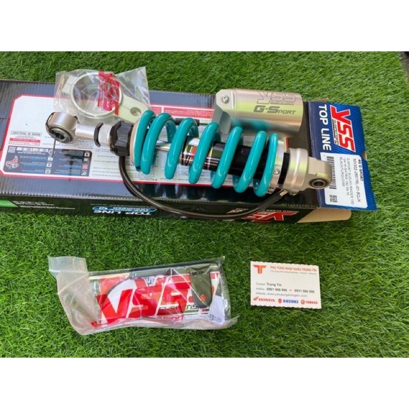 Phuộc YSS Gsport xanh nitron Suzuki Satria Raider