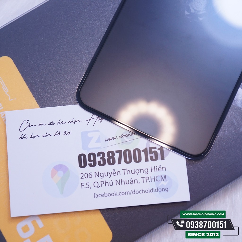 Miếng Dán Cường Lực Nhám IPhone 12 Pro Max X XS XR 11 Pro Max Mipow King Bull HD Anti Glare Full Màn Hìn