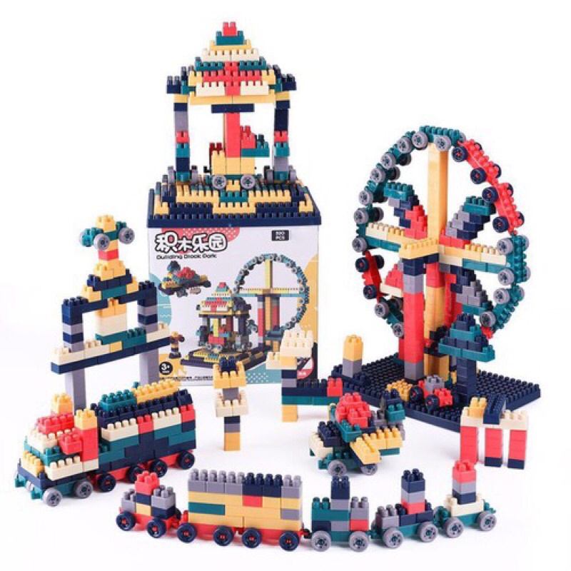 Bộ xếp hình lắp ráp lego nhiều màu sắc