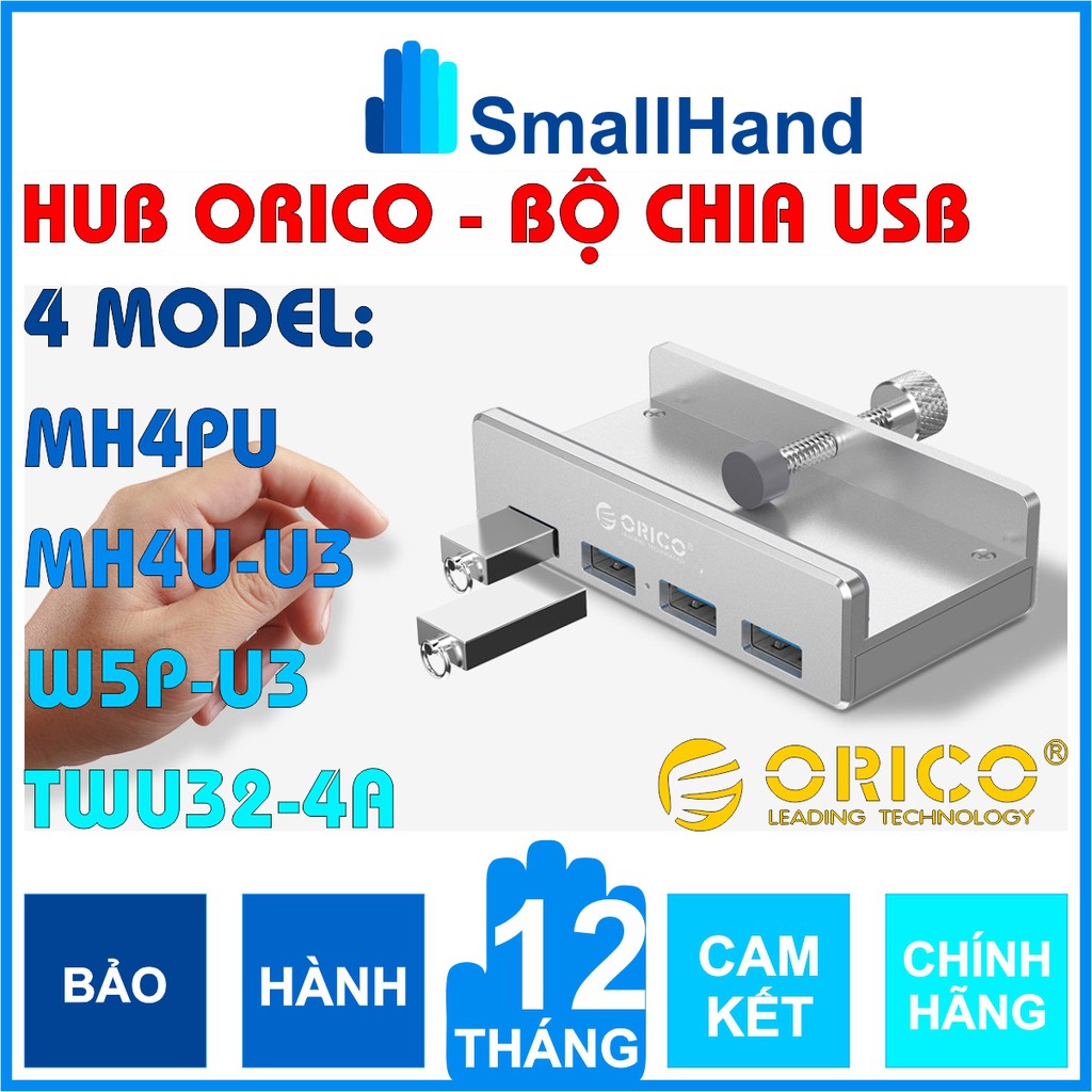 Hub Orico – Bộ chia 4 cổng USB 3.0 - Chính Hãng – USB3.0 Four – Port Hub – 4 Model