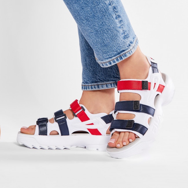 Giày sandal Fila trắng/đen