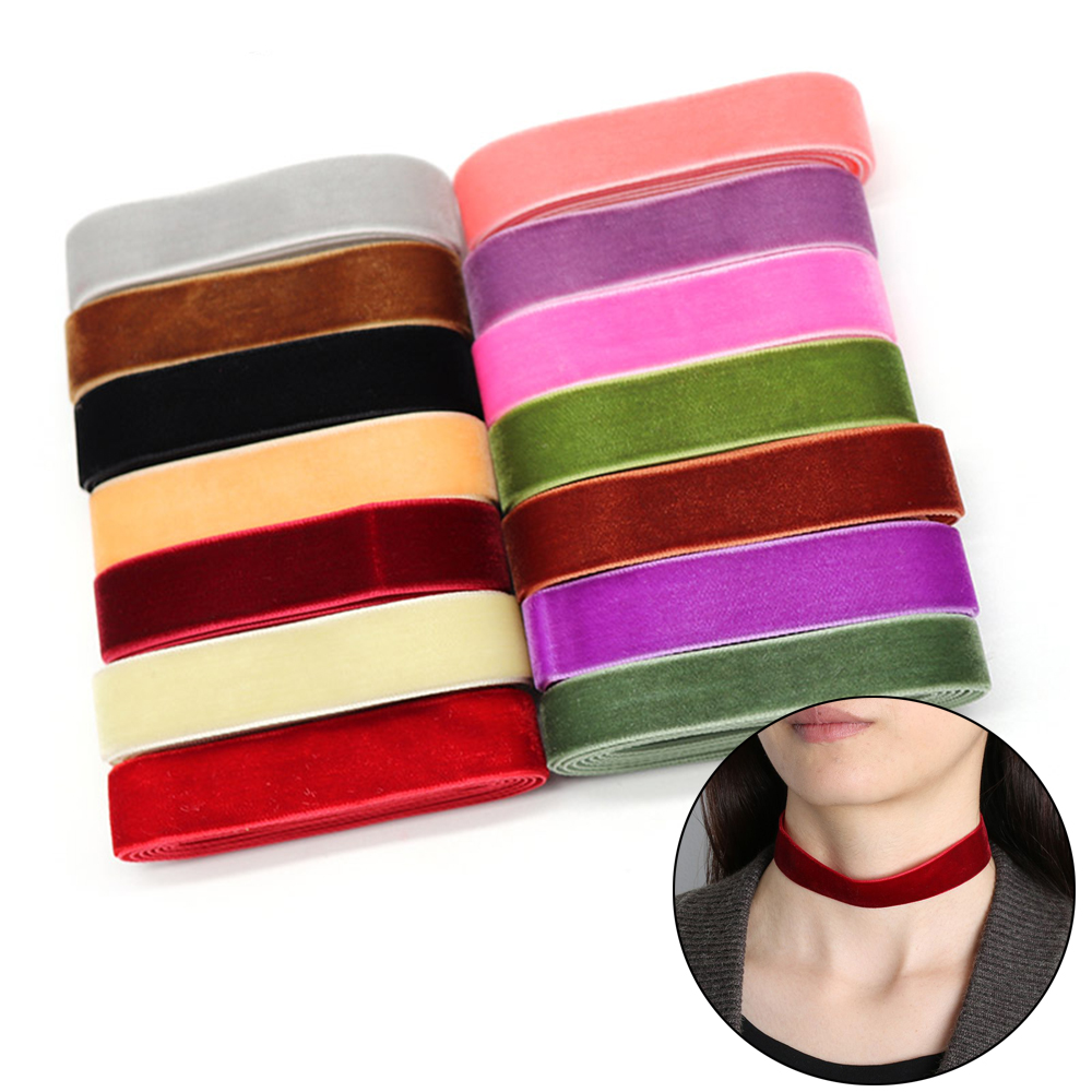 Cuộn dây ruy băng vải nhung dài 5 yard dùng làm đồ thủ công trang trí