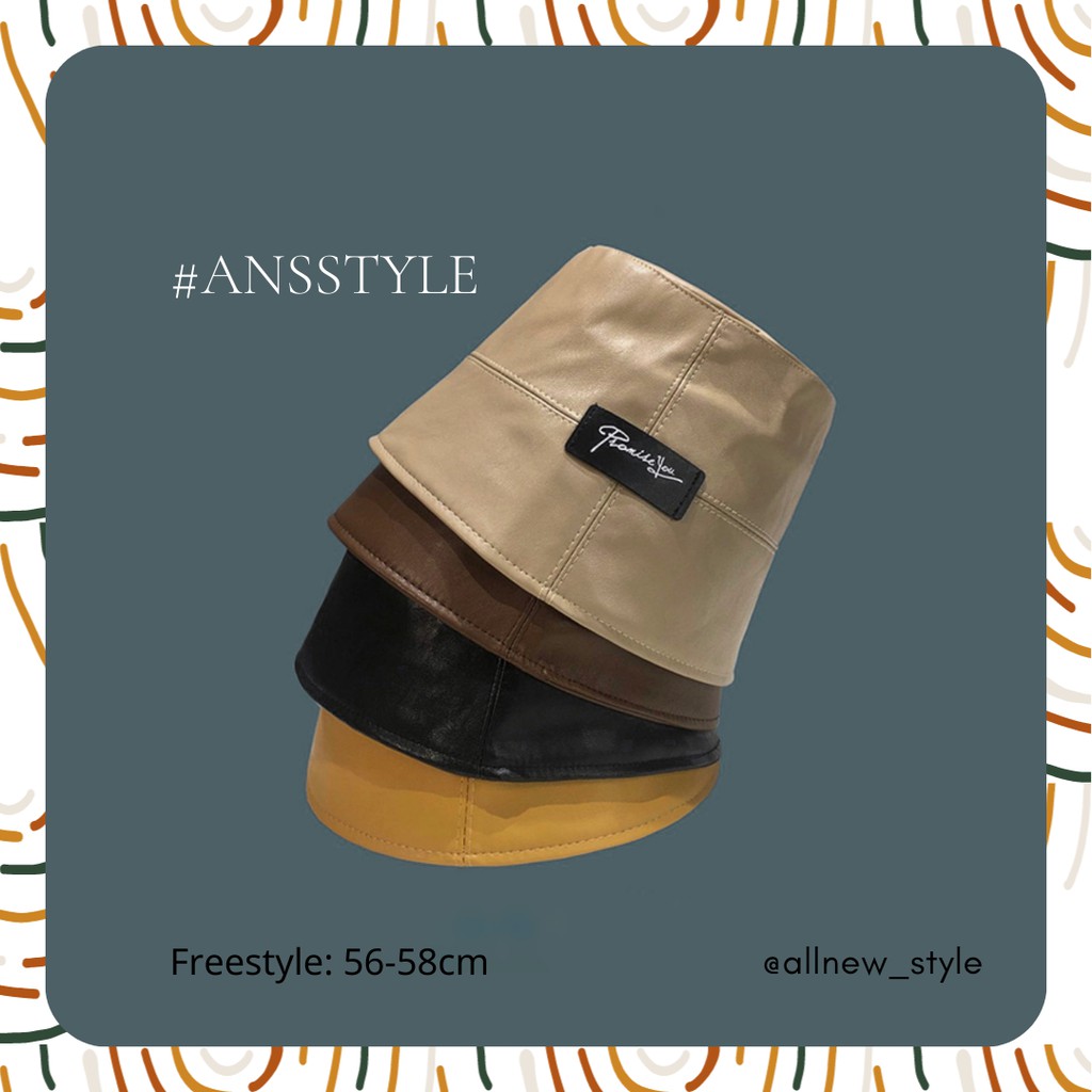 Nón bucket da che mặt Promise you unisex từ Allnewstyle