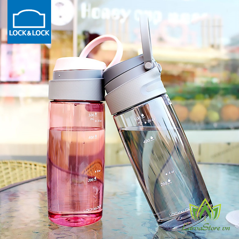 Bình Nước Lock&Lock Nhựa Tritan One Touch Sport ABF762 550ml