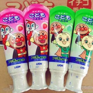 Combo khách đặt Kem đánh răng trẻ em lion Nhật Bản