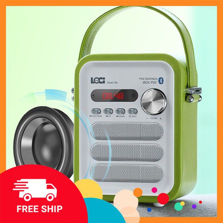 [FreeShip – Hàng chính hãng ] Loa Loci Xanh Lá nghe tiếng anh cho bé - Loa nghe mp3/ đài FM Loci P50