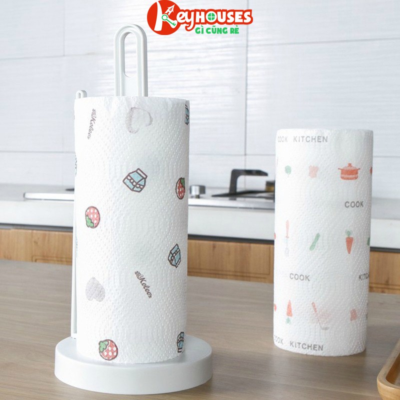 Cuộn Khăn Giấy Lau Đa Năng Nhà Bếp Màu Trăng - Tái Sử Dụng | BigBuy360 - bigbuy360.vn