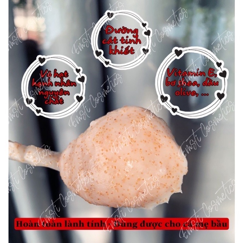 TẨY TẾ BÀO CHẾT MÔI HẠNH NHÂN - Lips scrub natural