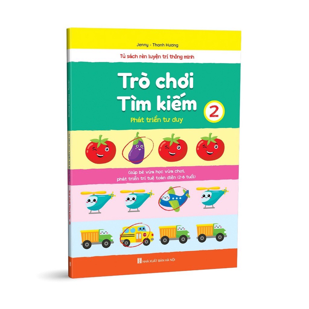 Sách - Trò Chơi Tìm Kiếm 2 - Phát triển tư duy cho trẻ 2 - 6 tuổi (1 cuốn)