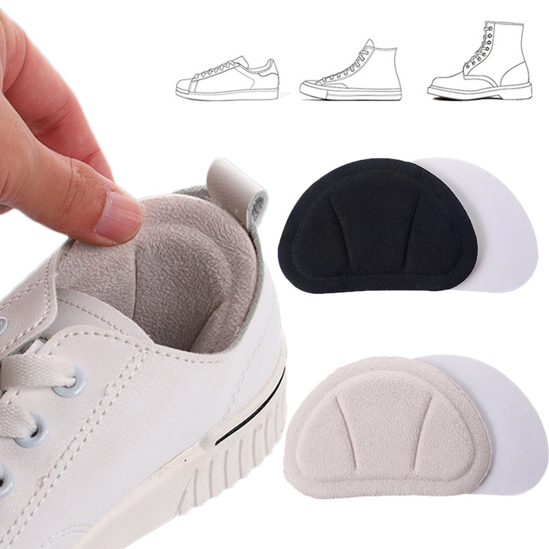 Set 2 Miếng Đệm Lót Giày Thể Thao Hình Vỏ Sò Chống Mài Mòn Có Thể Điều Chỉnh