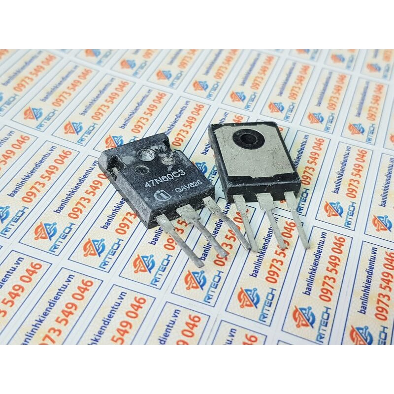 [Combo 2 chiếc] 47N60C3 SPW47N60C3 47N60 Mosfet Kênh-N 47A/650V TO-247 (hàng tháo máy)