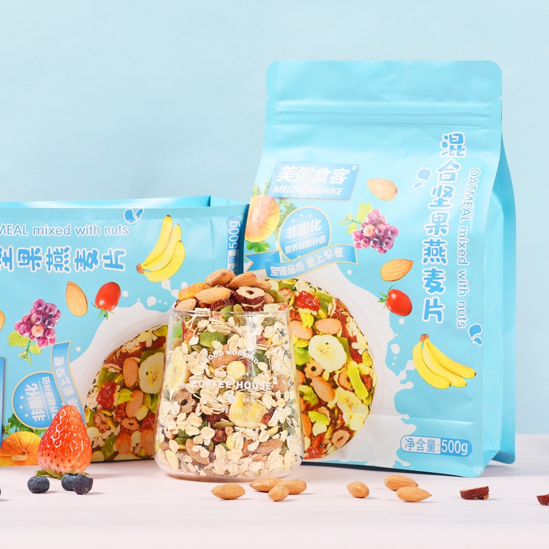 Ngũ Cốc Yến Mạch Mix Hạt Giảm Cân Meizhoushike Xanh 500g