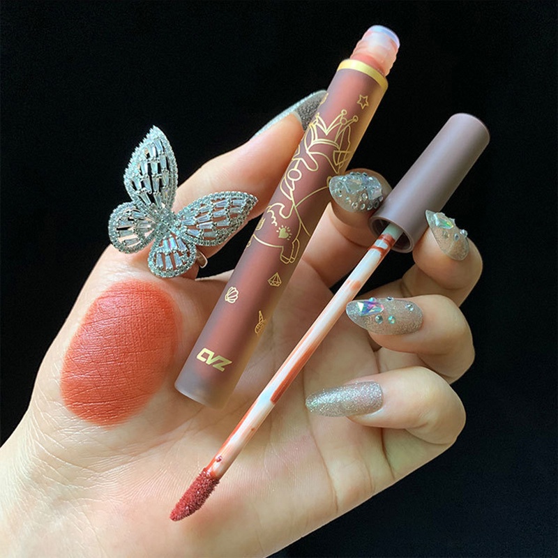 [Hàng mới về] Son môi dạng kem lì CVZ lâu trôi lên màu chuẩn đẹp chất lượng cao