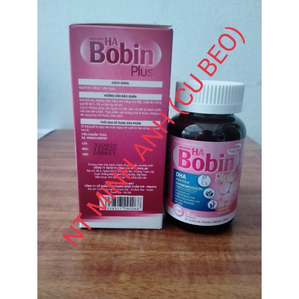 Bổ bầu Bobin Plus- HÀNG CHÍNH HÃNG- Bổ sung DHA,EPA, Vitamin và Khoáng chất