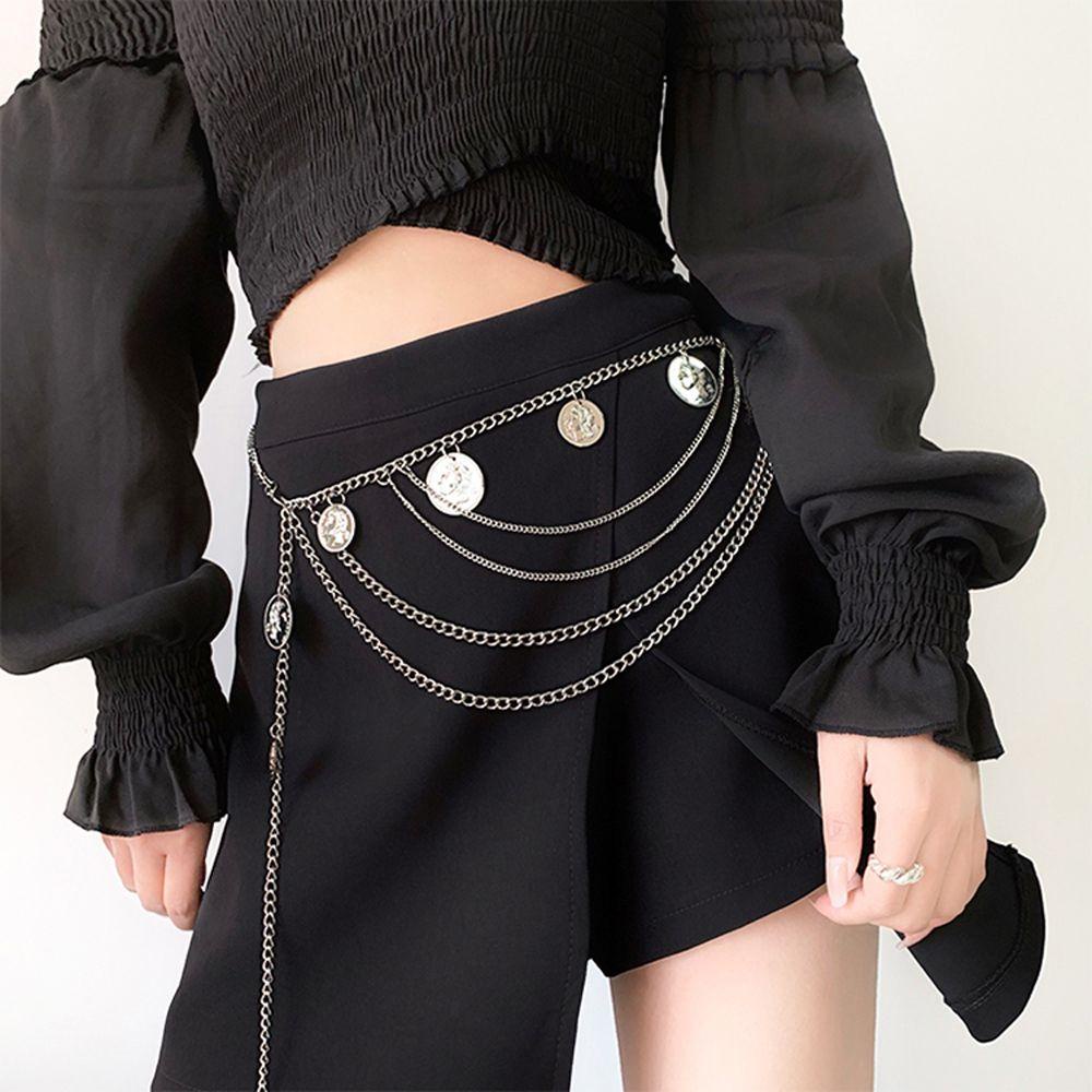 Dây Thắt Lưng Bằng Kim Loại Phong Cách Retro Thời Trang Dành Cho Nữ