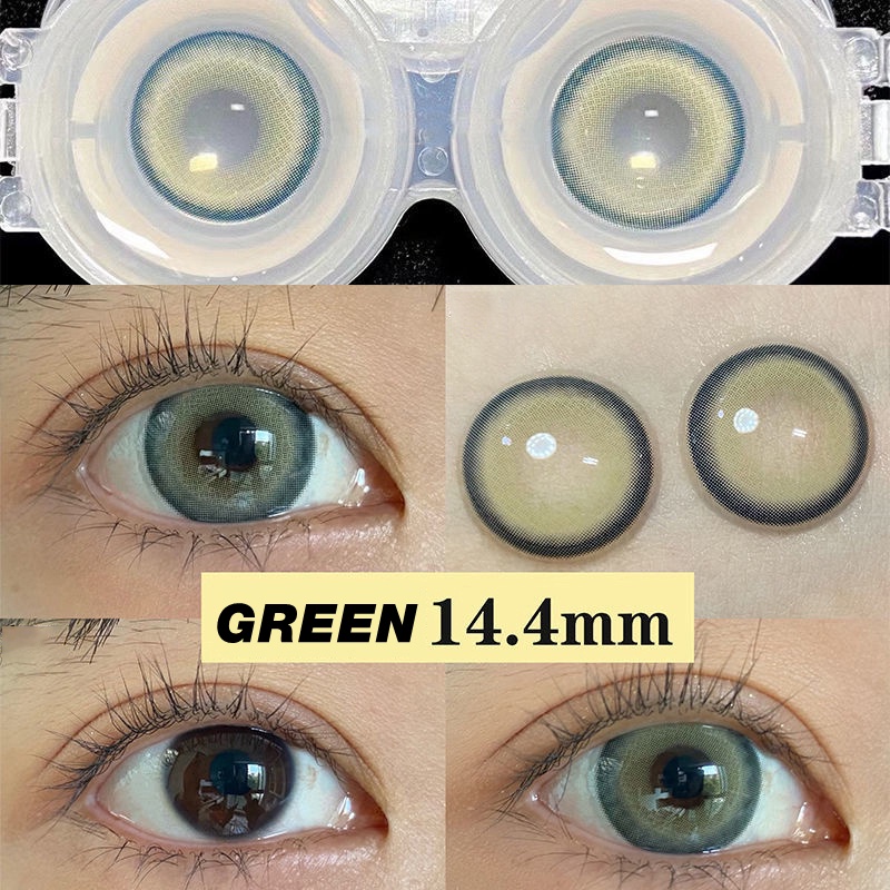 Bộ Kính Áp Tròng Màu Xanh Lá Cây Slytherin green lenses COS Euramerican