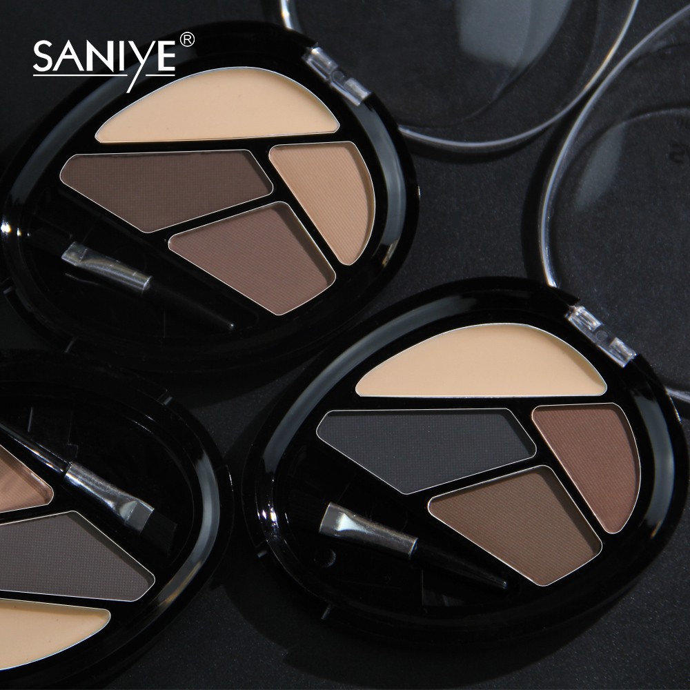 [Hàng mới về] Bảng phấn kẻ mày Saniye 4 màu 3D thời trang chuyên nghiệp kèm cọ tiện dụng E0492 | BigBuy360 - bigbuy360.vn